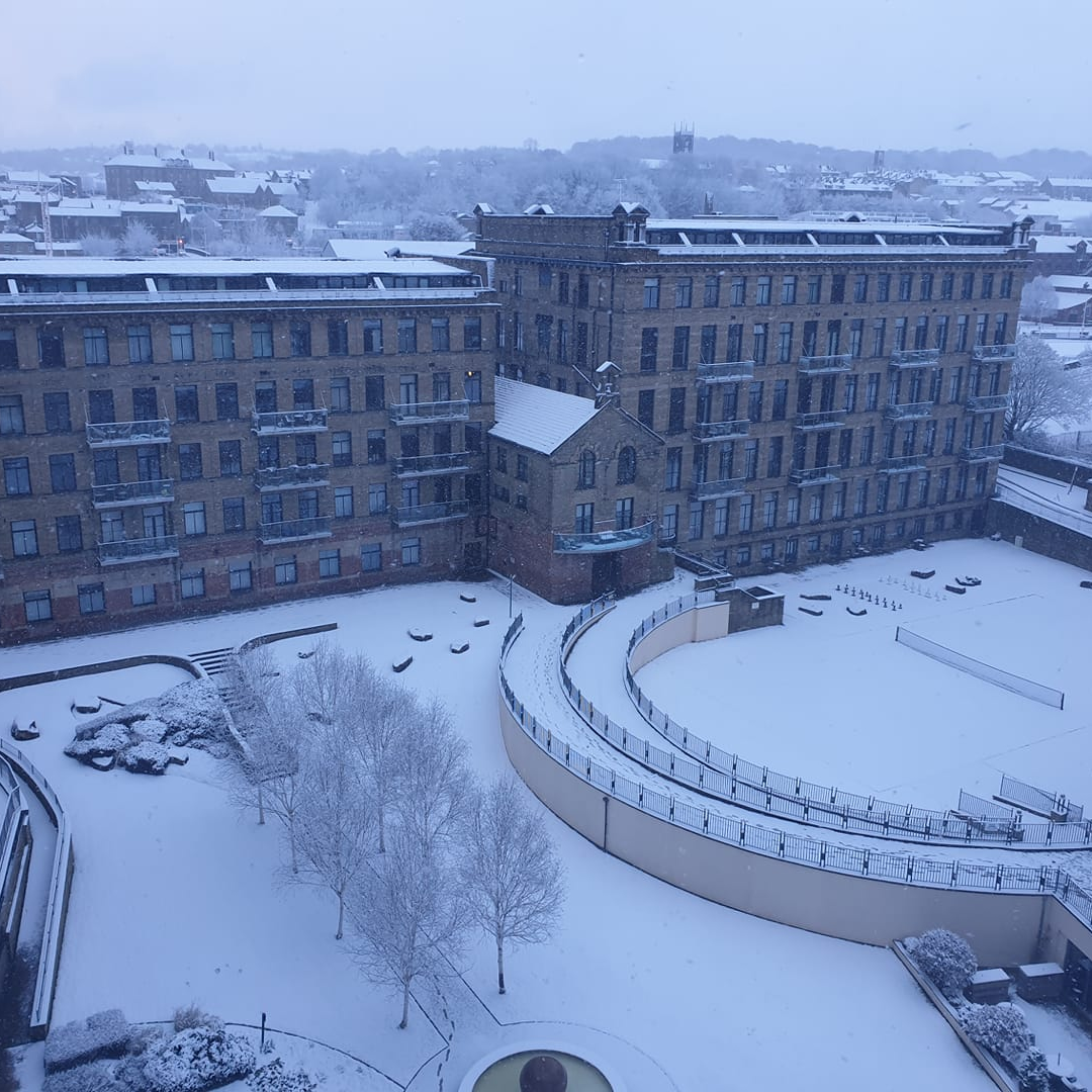 victoria mills in the snow